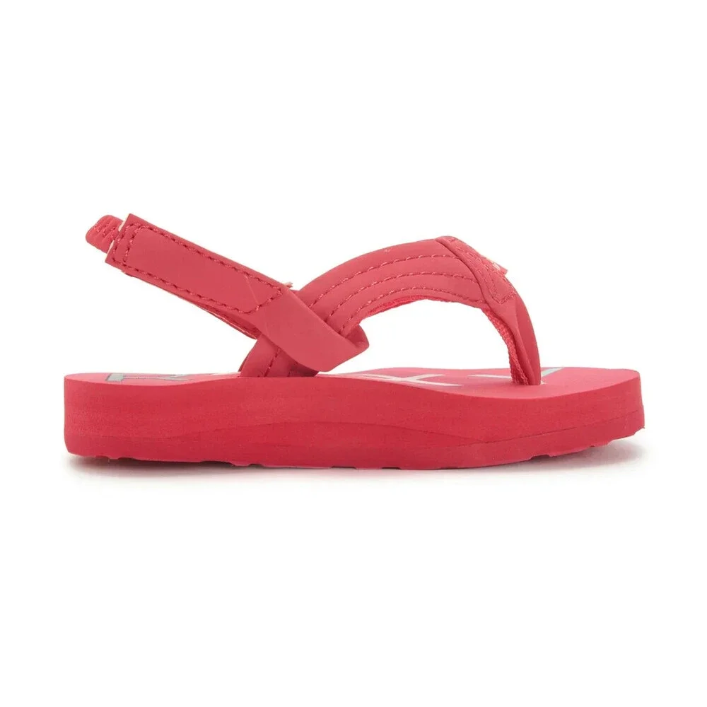 Roxy Vista III AROL100013-967 Sandal Toddler 5 Red Heel Strap Flip Flop JOBB2118